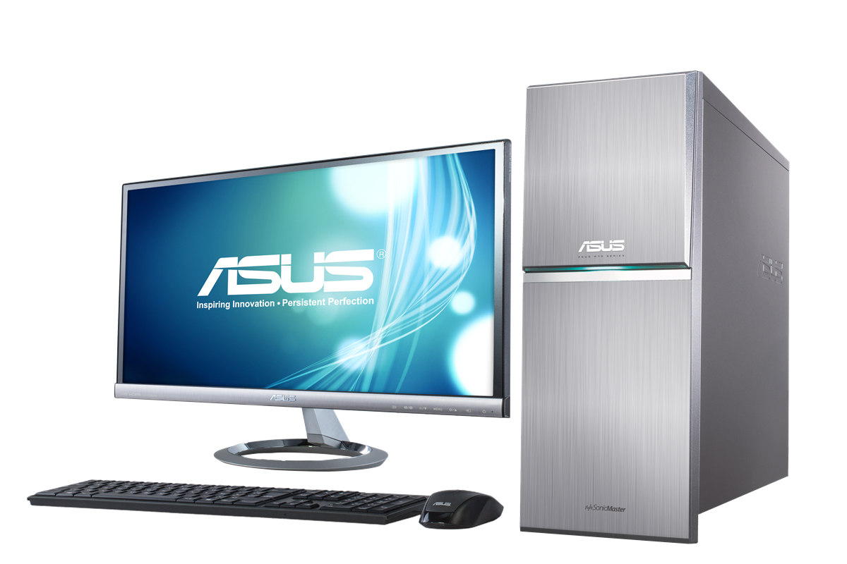 Silver All In One Desktop Computer With White Tower Transparent Background Computer PNG