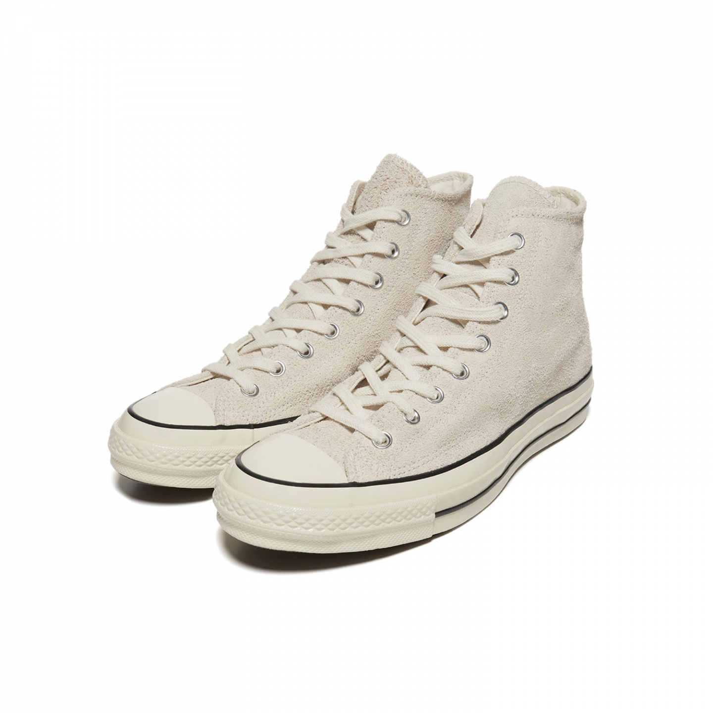 Off White Converse Chuck Taylor High Top Sneakers Pair Transparent PNG Clipart