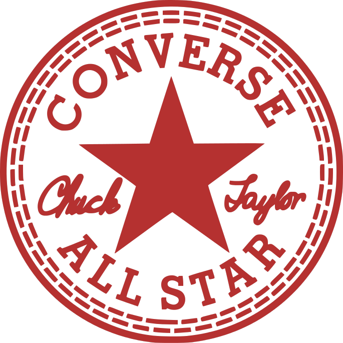 Red Converse Chuck Taylor All Star Circular Brand Emblem Transparent Background Brand PNG