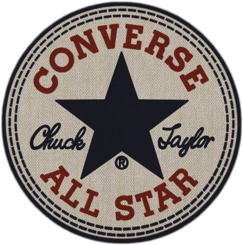 Vintage Converse Chuck Taylor All Star Round Beige Logo Isolated Converse PNG Artwork