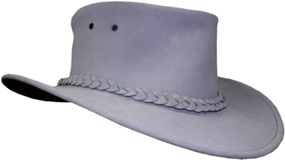Gray Lavender Cowboy Hat With Braided Hatband Transparent Background Cowboy Hat PNG