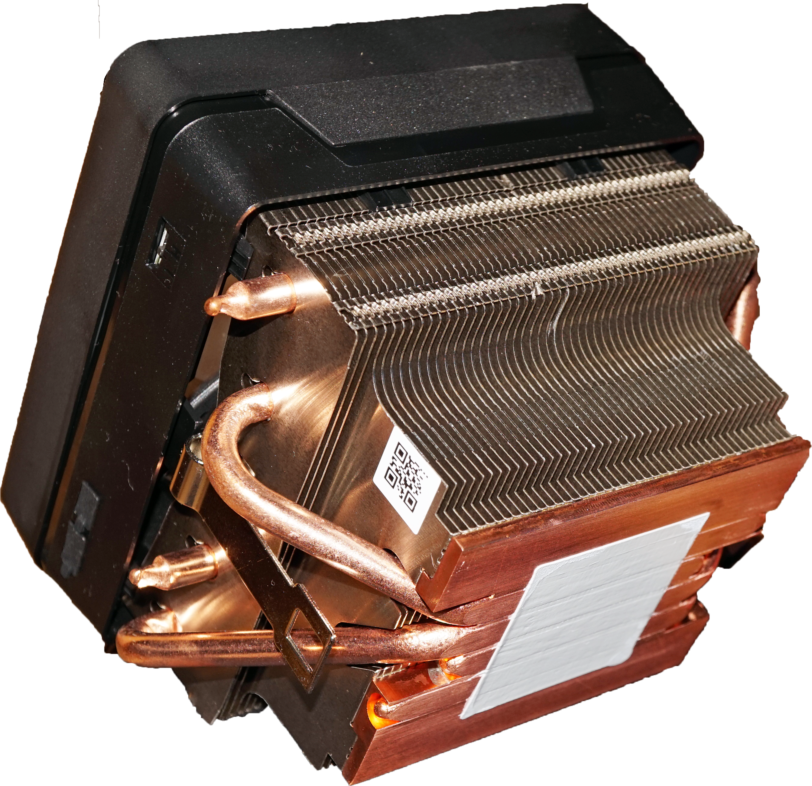 Copper CPU Heat Sink And Cooling Fan Assembly Transparent Background Computer PNG