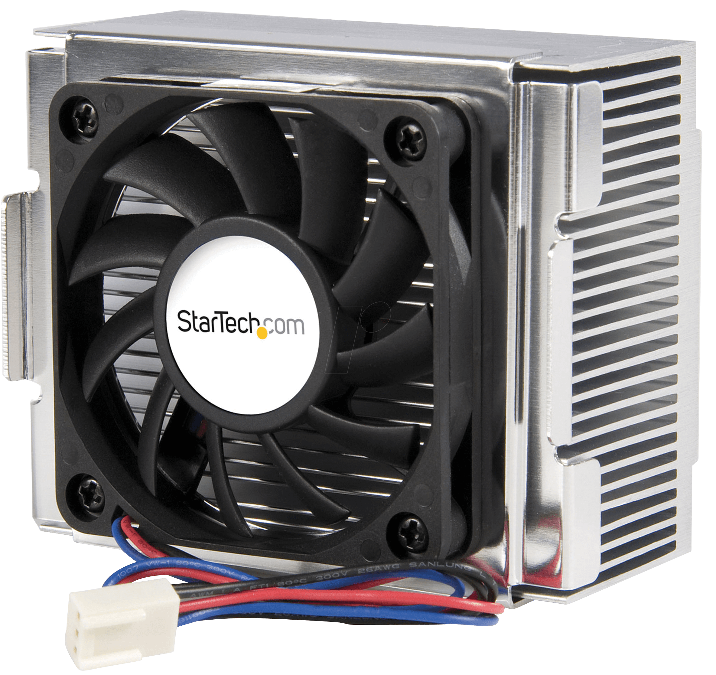 CPU Cooling Fan And Aluminum Heat Sink Assembly Isolated On Transparent Background