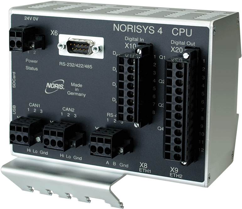 Industrial Computer CPU Controller Module With Connectors Clean Cutout Transparent PNG Image