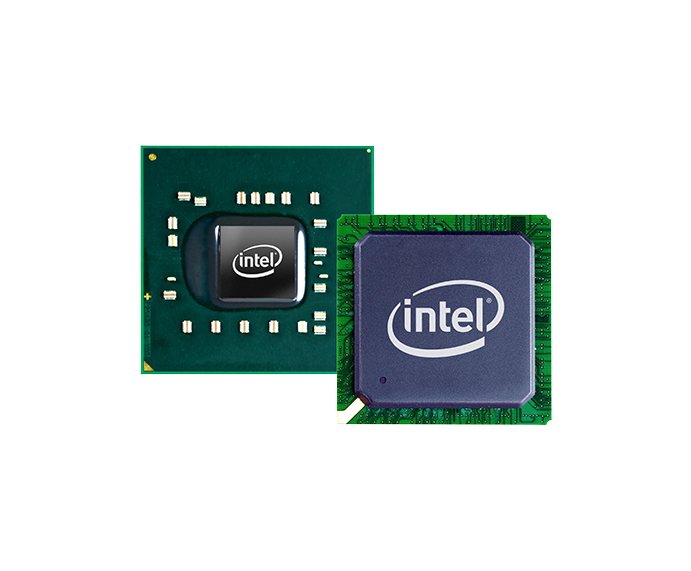 Intel And Green Circuit Board Processor Chips Pair Transparent PNG Clipart