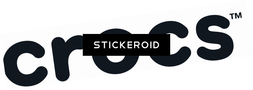 Black Crocs Wordmark Logo Graphic Transparent PNG Image For Creative Projects