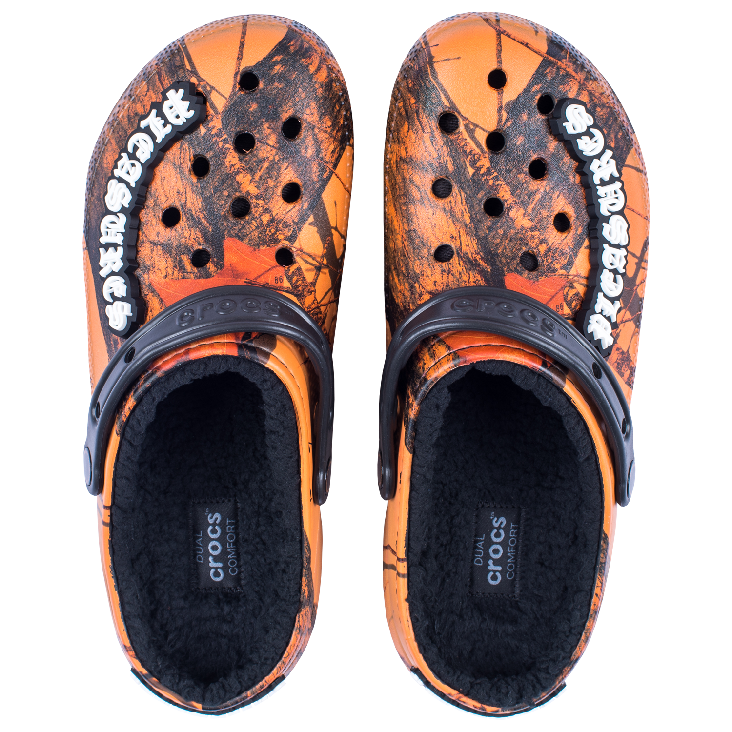 Decorated Crocs Clogs Pair With Colorful Shoe Charms Transparent Background Clog PNG