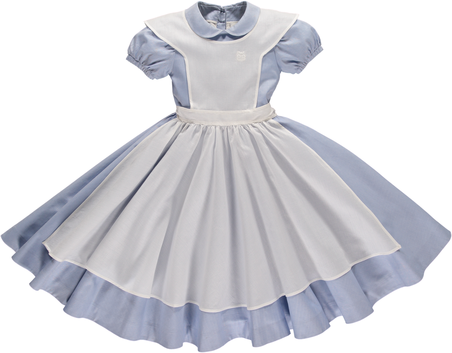 Pale Lavender Girls Party Dress With Puff Sleeves Isolated On Transparent Background