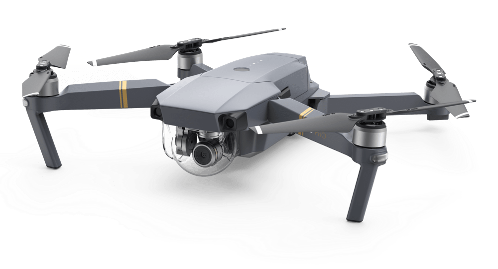 Gray Compact Quadcopter Drone With Camera Gimbal High Resolution PNG Illustration