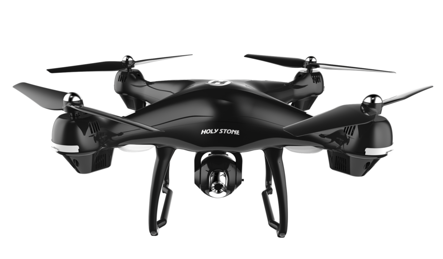 Black Professional Hexacopter Drone With Camera Transparent Background Drone PNG