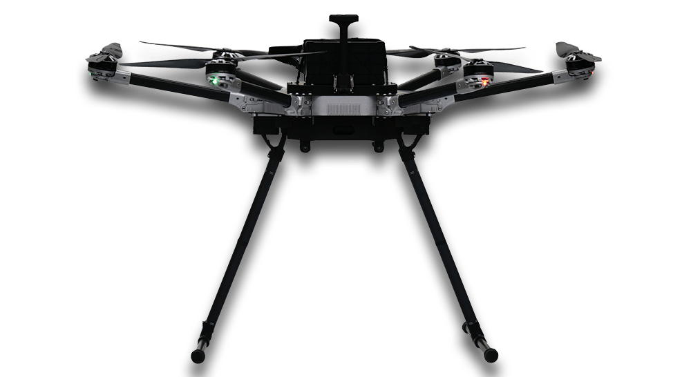 Blue And Black Foldable Camera Drone In Flight Transparent PNG Image For Creative Projects