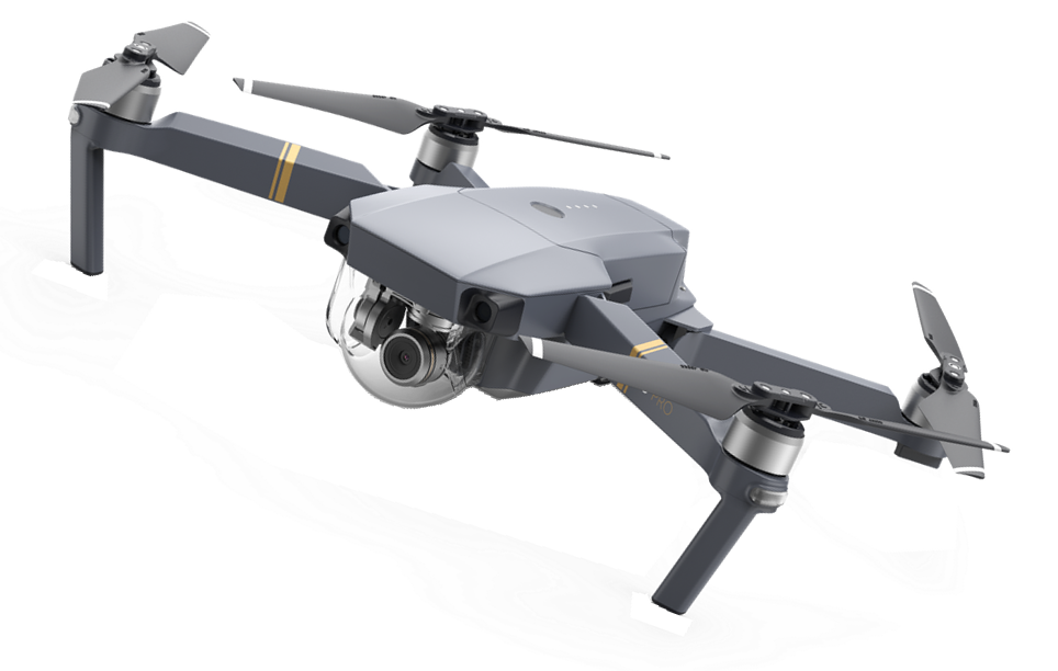 Gray Foldable Camera Drone With Front Gimbal Transparent Background Aerial Photography PNG