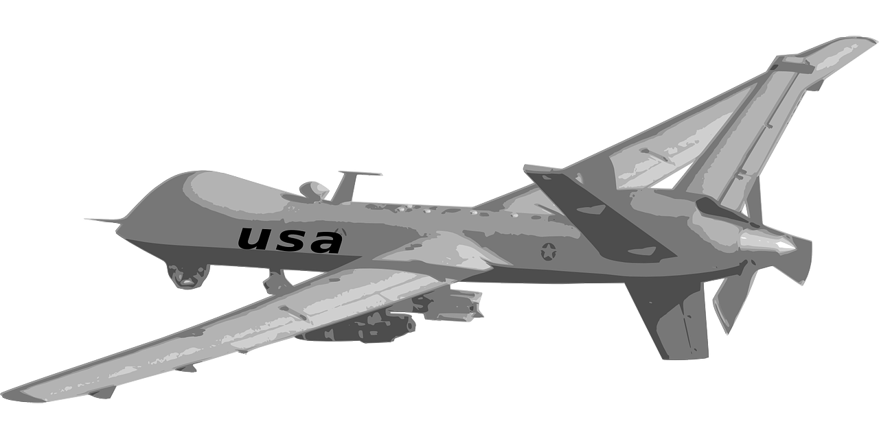 Gray USA Military Jet Aircraft Side View Isolated Transparent PNG Graphic