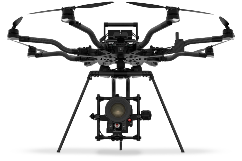 Large Black Hexacopter Aerial Camera Platform Transparent PNG Image For Creative Projects