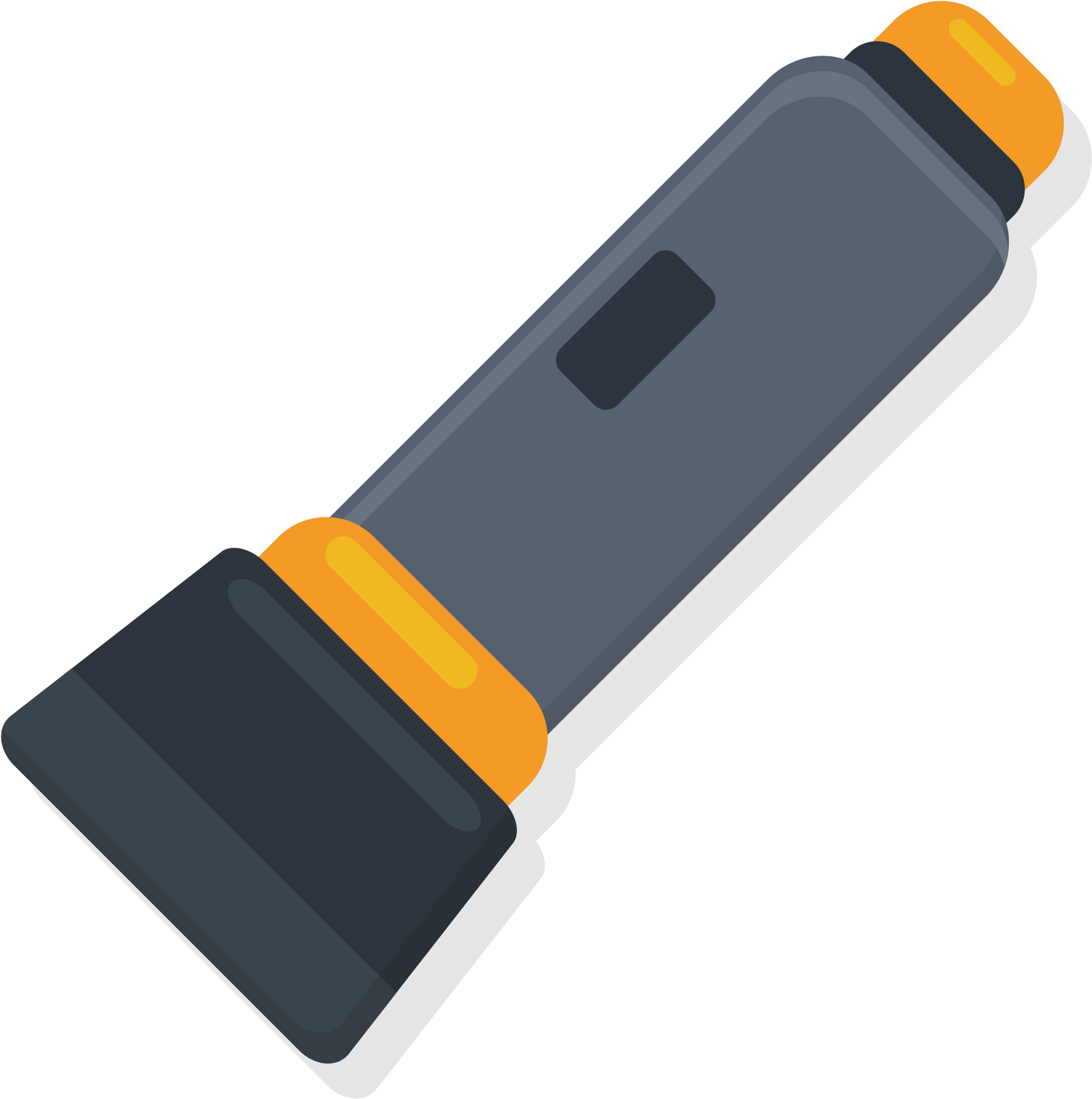 Blue And Orange Rechargeable Work Light With Flat Panel PNG Image With Transparent Background