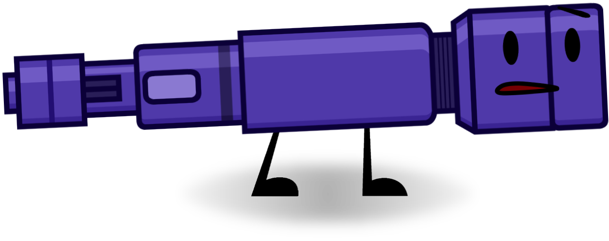 Purple Cartoon Flashlight Character With Friendly Face Lighting PNG With Clear Background