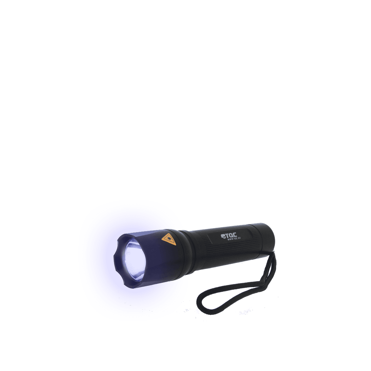 Small Blue Flashlight Shining A Purple Beam Transparent PNG Image For Creative Projects