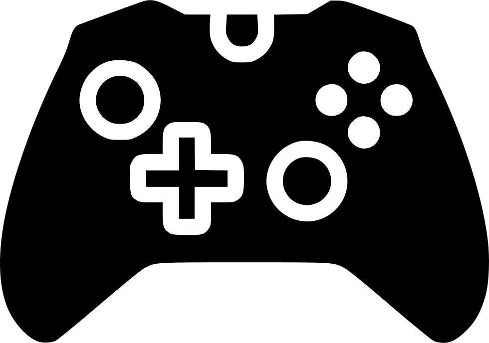 Black Asymmetric Game Controller Shape Silhouette PNG Gamepad Image For Design