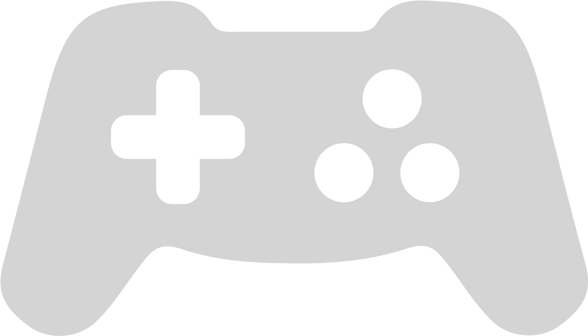 Minimal Light Gray Video Game Controller Icon High Resolution PNG Illustration