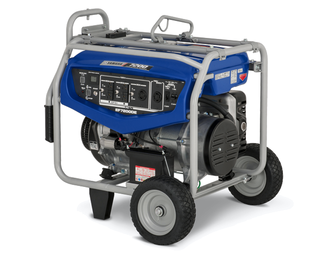 Blue Mobile Power Generator With Wheels And Handle Transparent PNG Image For Creative Projects