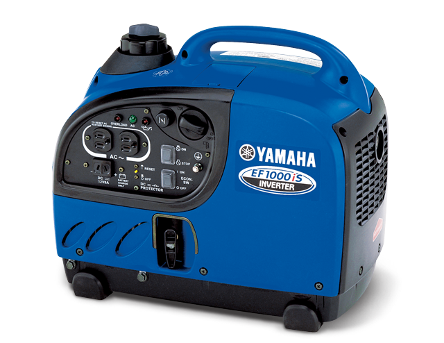 Blue Portable Inverter Generator With Compact Carry Handle PNG Cutout With Clear Background
