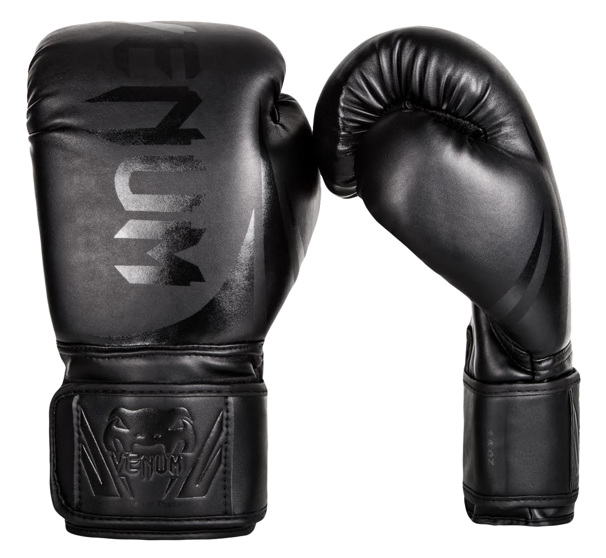 Black Boxing Gloves Pair With Curved Padded Shape Transparent Background Gloves PNG