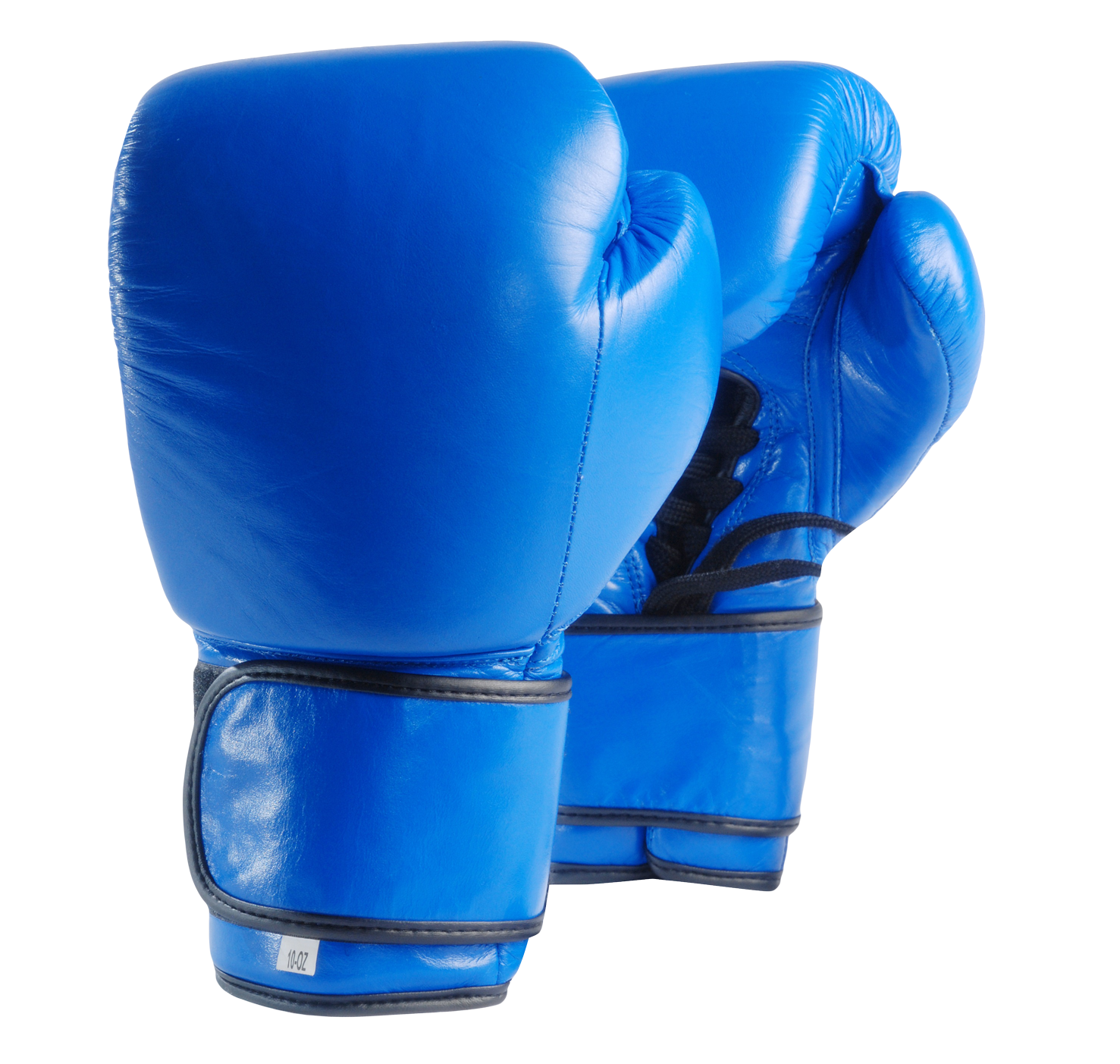 Bright Blue Boxing Gloves Pair With Glossy Finish High Resolution PNG Illustration