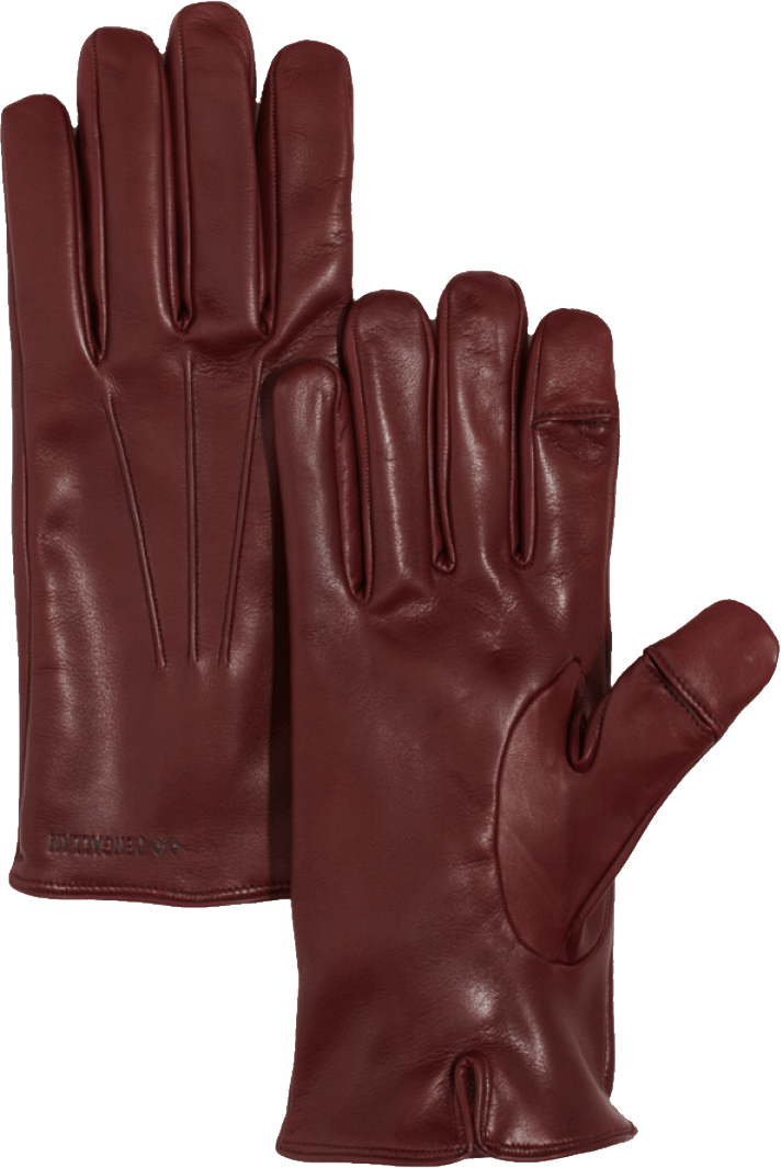 Brown Leather Driving Gloves Pair With Smooth Finish Clear Background Handwear Illustration