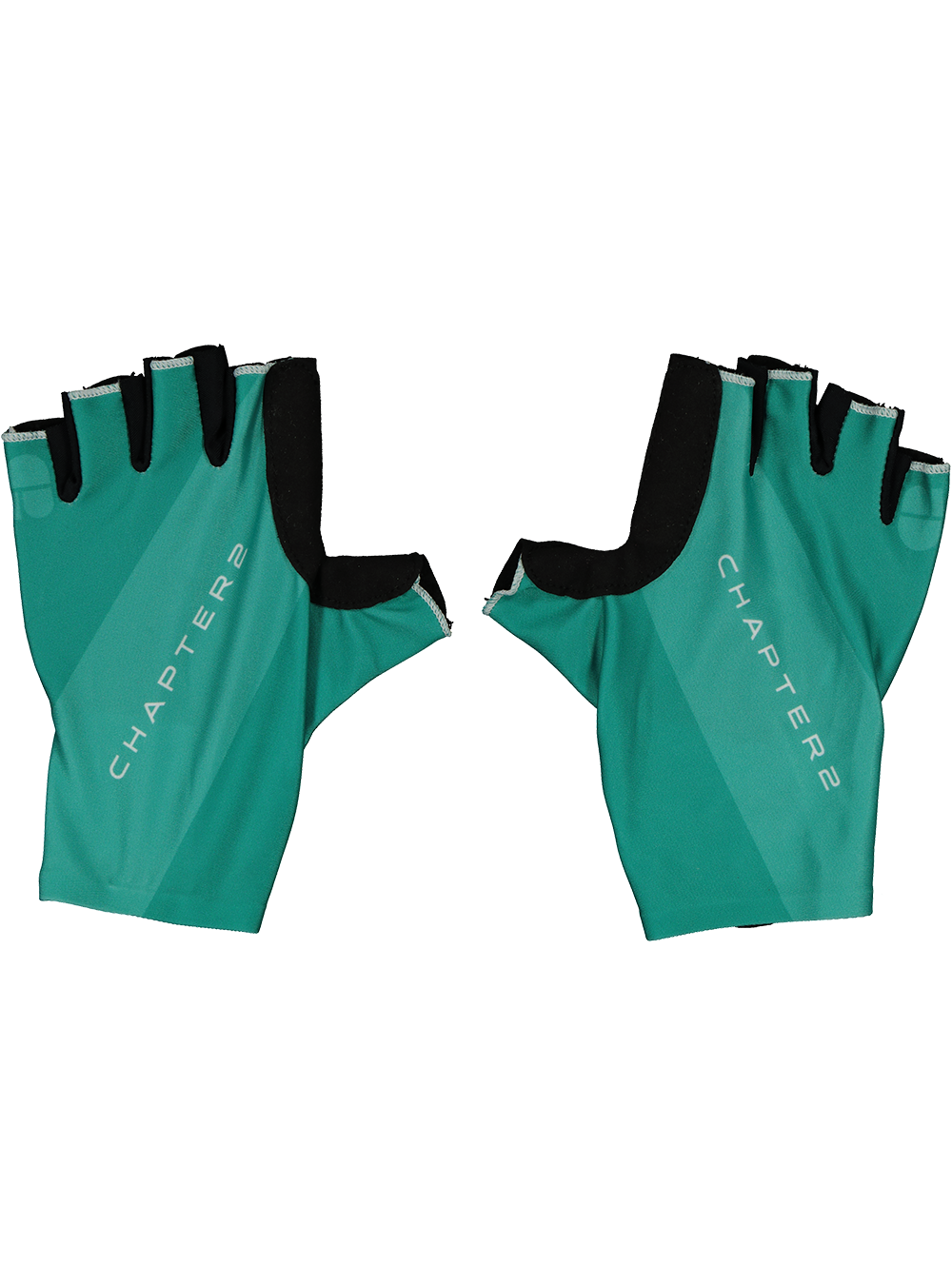 Green Gardening Gloves Pair With Textured Palms PNG Clip Art On Clear Background