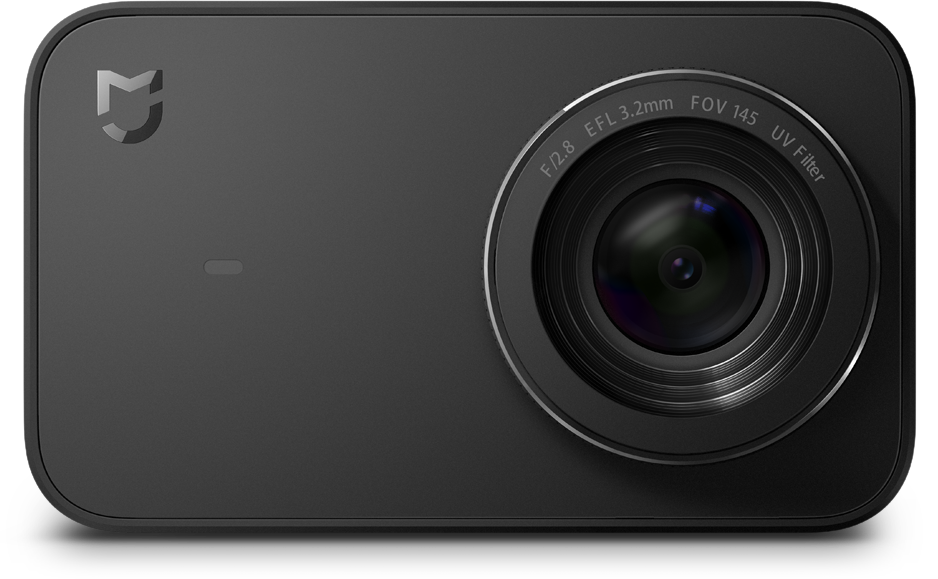 Black Compact Digital Action Camera With Wide Angle Lens Transparent Background GoPro PNG