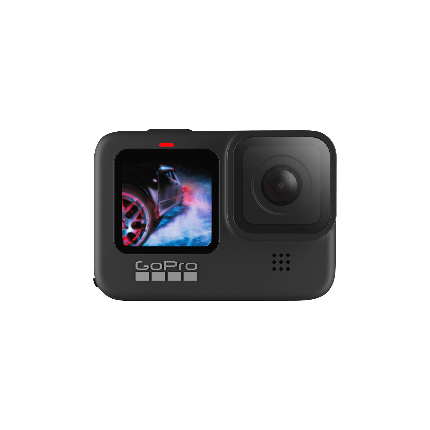 GoPro Hero Nine Camera With Front And Rear Color Displays Clean Cutout Transparent PNG Image