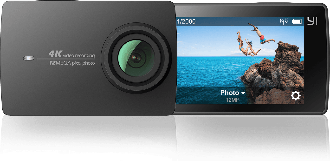 GoPro Max Dual Lens Camera With Rear View Display Transparent Background Action Camera PNG