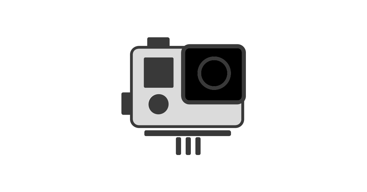 Minimal Black Action Camera Icon With Square Lens Camera Gear PNG With Clear Background