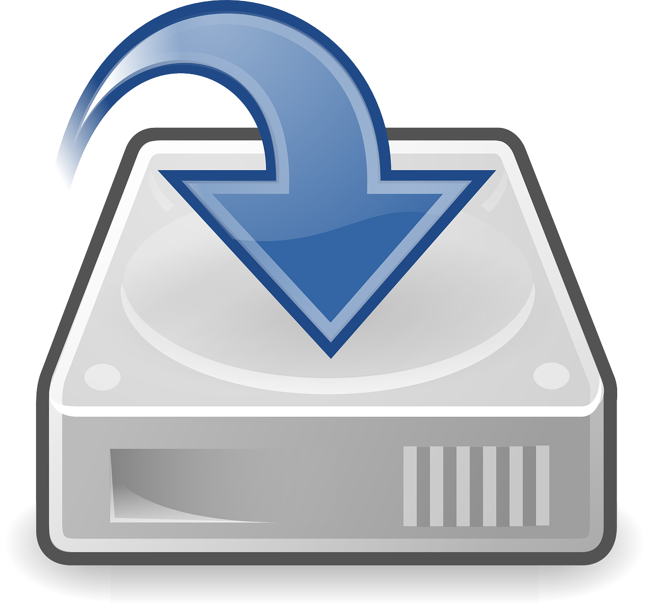 Hard Drive Download And Data Transfer Icon Illustration Transparent Background PNG Image