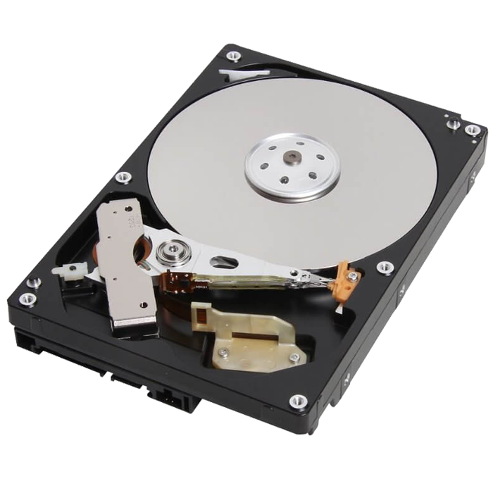 Internal Hard Drive With Exposed Read Write Arm And Platter Clean Cutout Transparent PNG Image