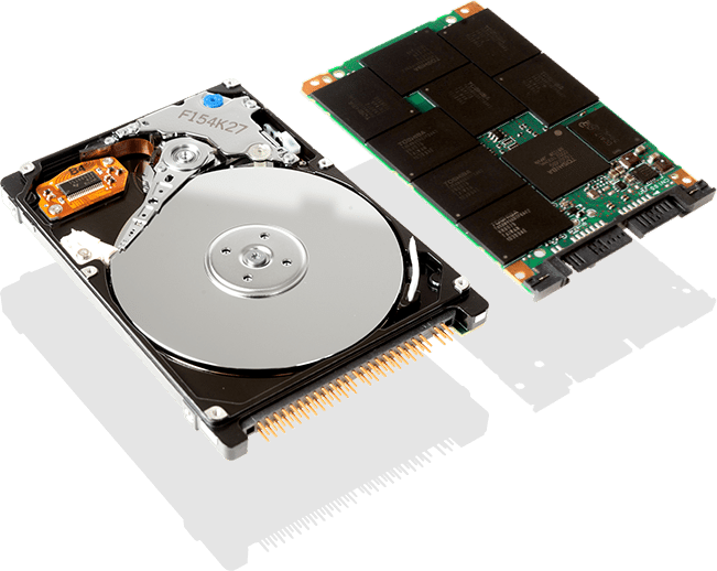 Opened Hard Drive And Green Printed Circuit Board Components PNG Drive Image For Design