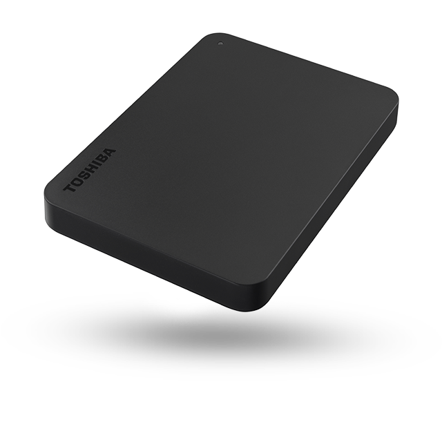 Slim Black Portable External Solid State Drive Transparent Background Hard Drive PNG