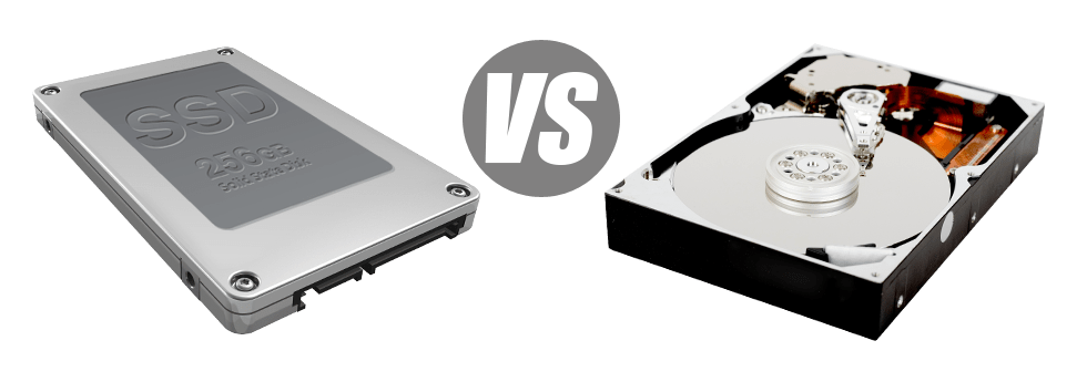 Solid State Drive Versus Hard Disk Drive Comparison Graphic PNG Clip Art On Clear Background