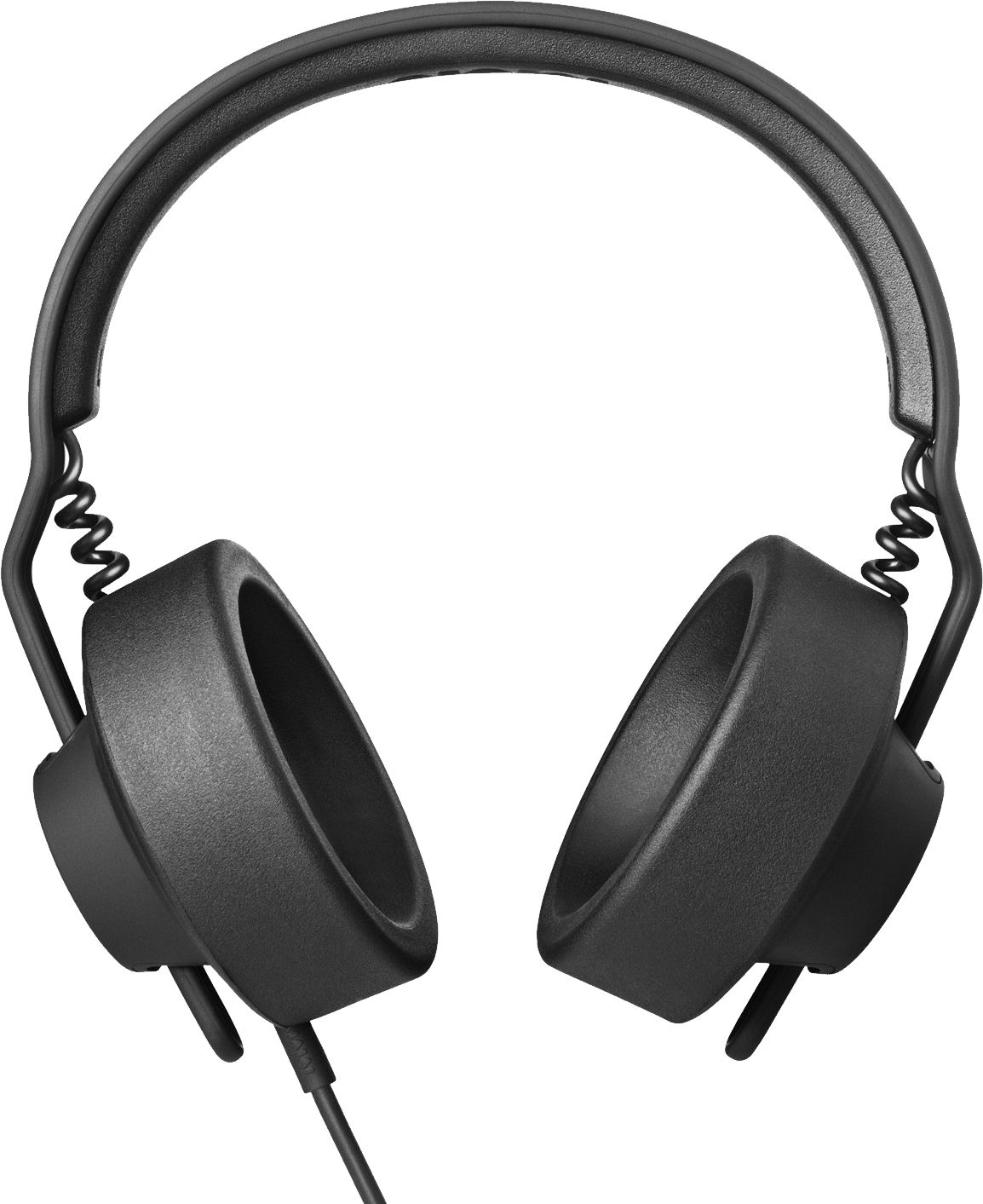 Classic Black Stereo Headphones With Adjustable Headband High Resolution PNG Illustration