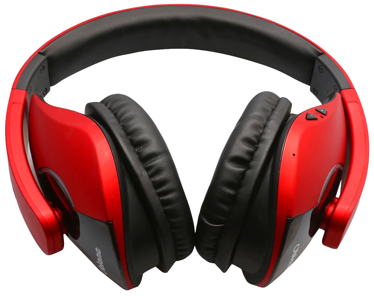 Red And Black Over Ear Headphones With Padded Ear Cups Isolated Transparent PNG Graphic