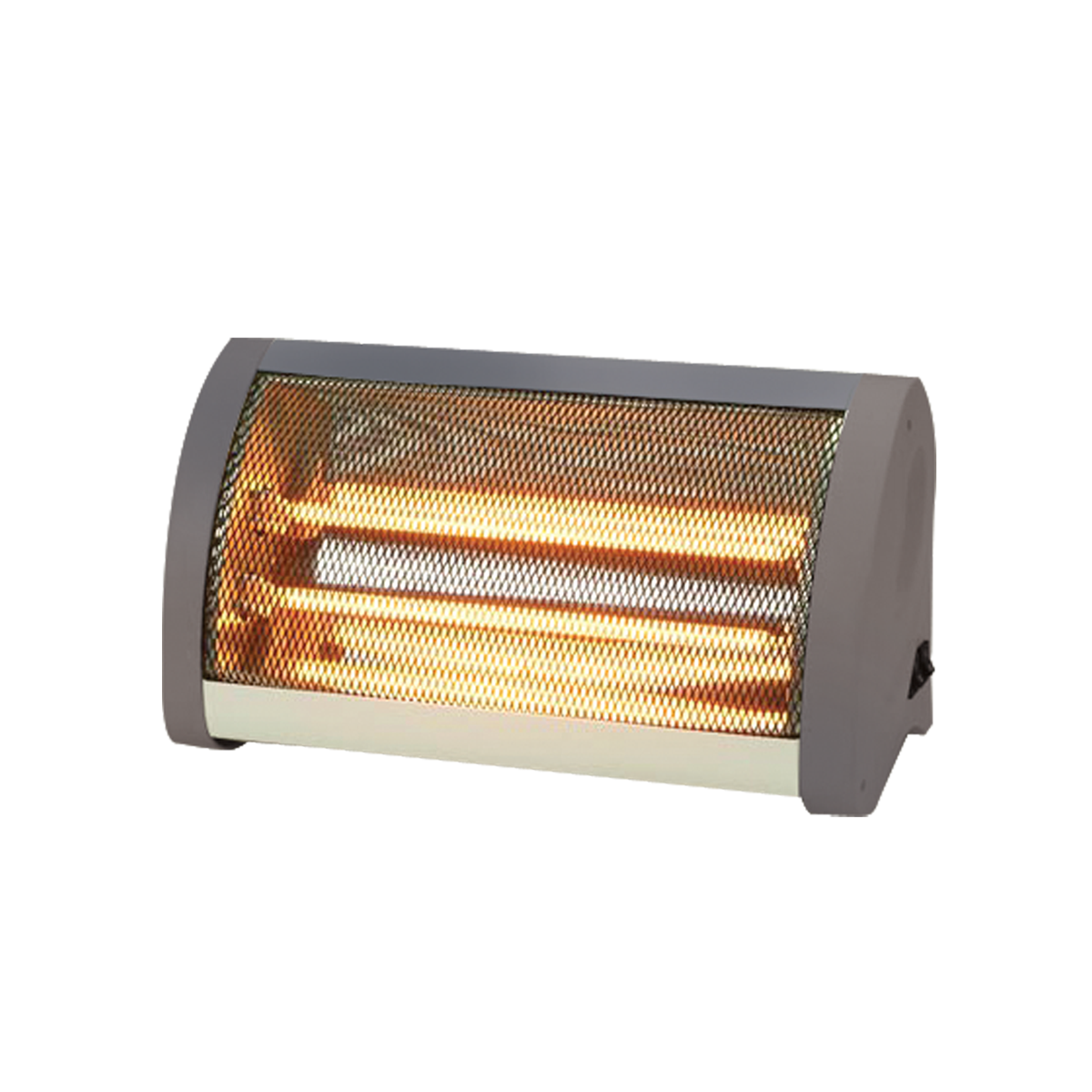 Horizontal Electric Radiant Bar Heater With Three Orange Elements PNG