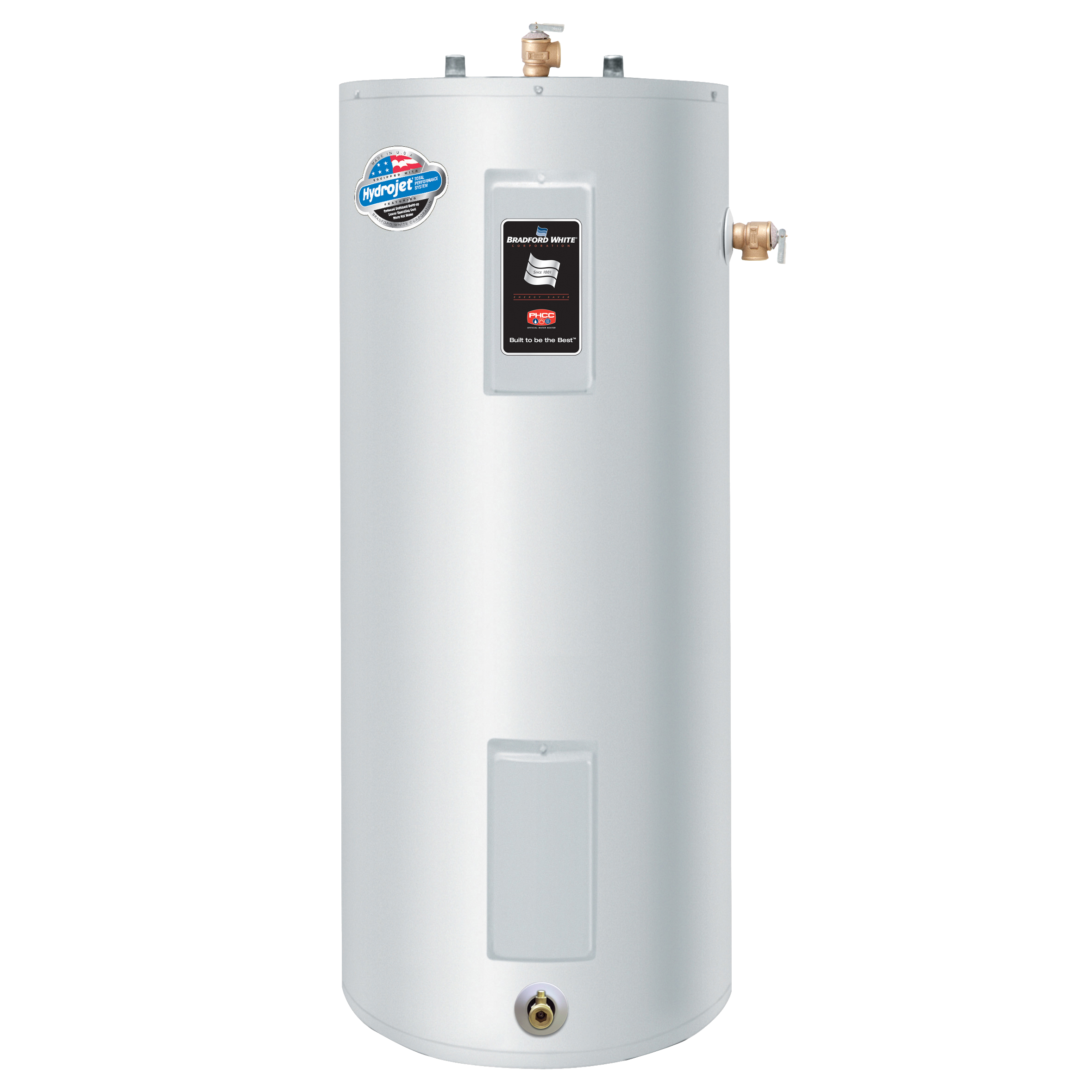 Tall White Hot Water Storage Tank Heater Isolated On Transparent Background PNG