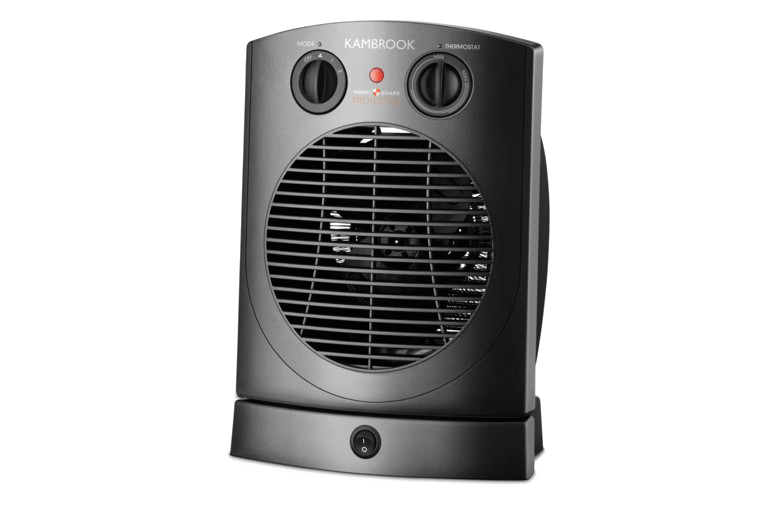 Black Round Grille Fan Heater Compact Portable Appliance Transparent PNG