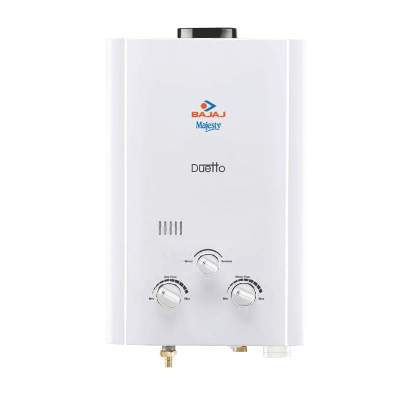 White Wall Hung Gas Water Heater With Front Controls Product PNG Image