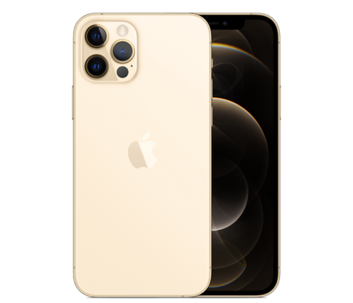 Gold iPhone 12 Pro Max Triple Camera Back View Product Photo