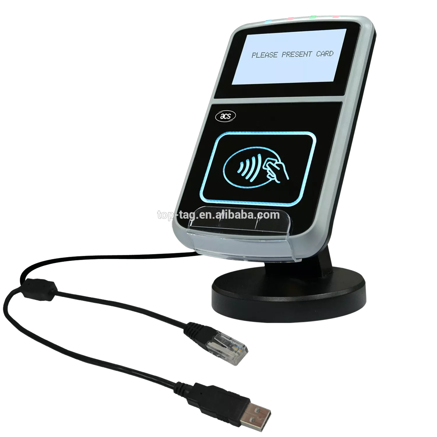 Black iPod Touch Music Player In Charging Dock With Wired Earphones