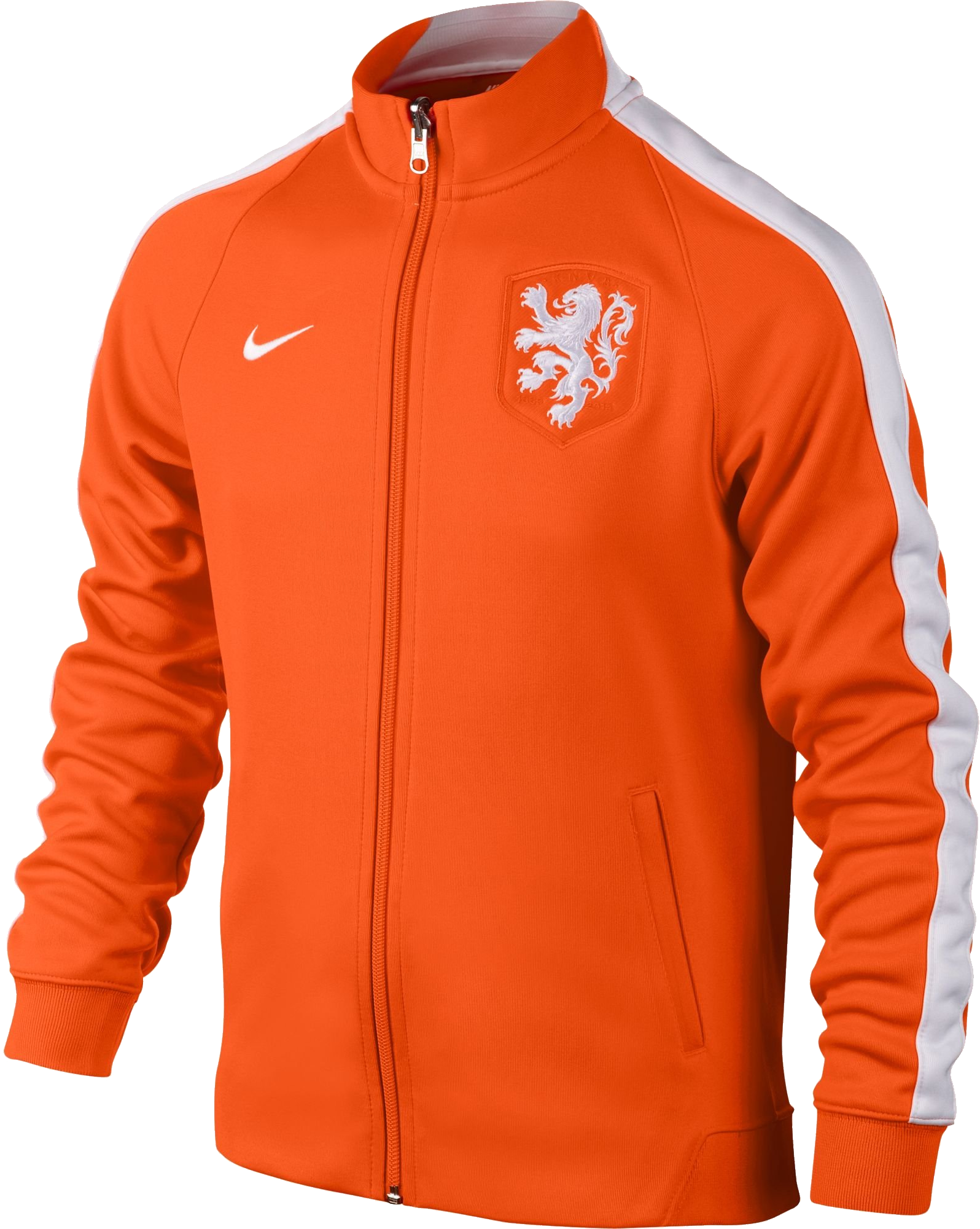 Orange Netherlands Track Jacket With White Sport Stripes Product Photo
