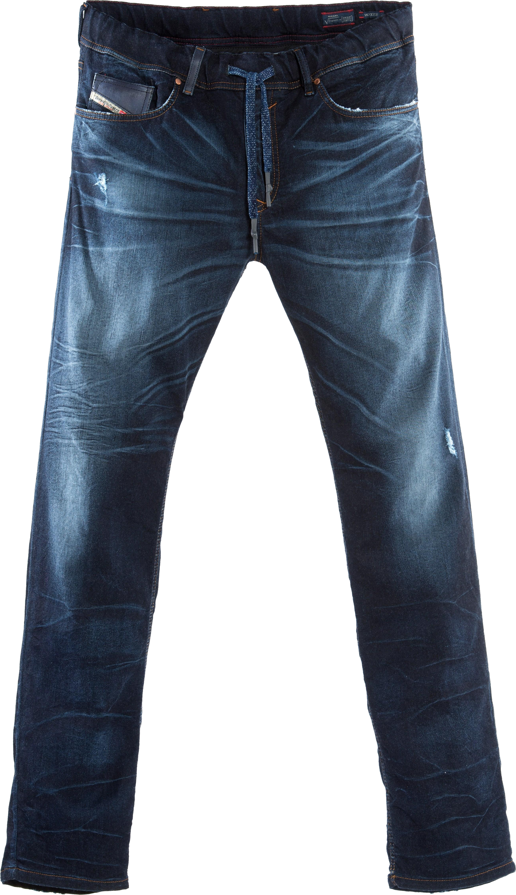Dark Indigo Mens Jeans With Slim Straight Leg Product Photo