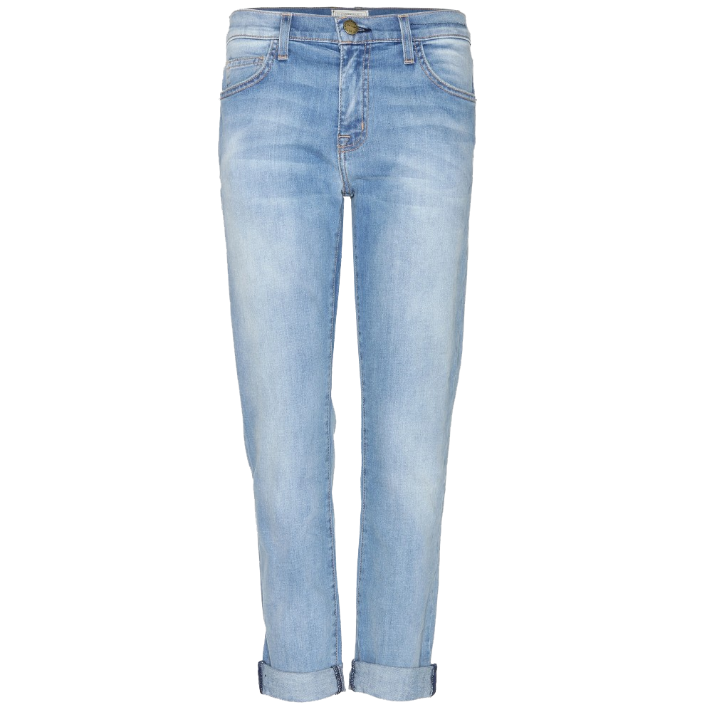 White Washed Skinny Jeans With Cuffed Ankles Fashion Photo