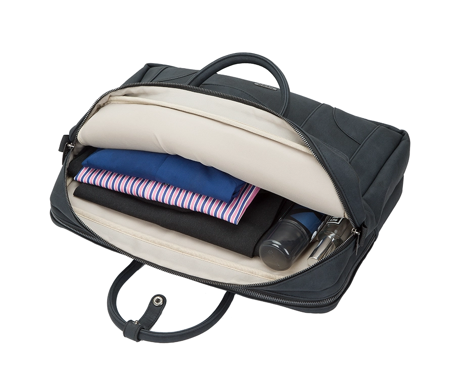 Padded Laptop Carrying Bag Open With Computer And Accessories